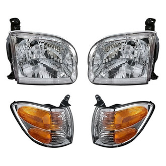 TruParts® - 4-Piece Kit (Driver and Passenger Side Headlights, Driver and Passenger Side Turn Signal/Corner Lights) (Standard Line)