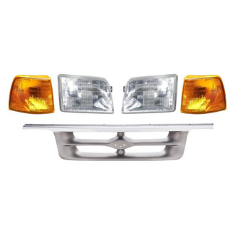TruParts® - 5-Piece Kit (Driver and Passenger Side Headlights, Grille, Driver and Passenger Side Turn Signal/Corner Lights) (Standard Line)