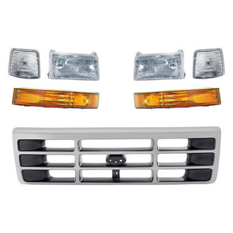 TruParts® - 7-Piece Kit (Driver and Passenger Side Headlights, Grille, Driver and Passenger Side Turn Signal/Corner Lights, Driver and Passenger Side Turn Signal/Parking Lights) (Standard Line)