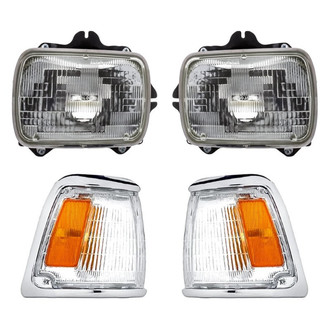 TruParts® - 4-Piece Kit (Driver and Passenger Side Headlights, Driver and Passenger Side Turn Signal/Corner Lights) (Standard Line)