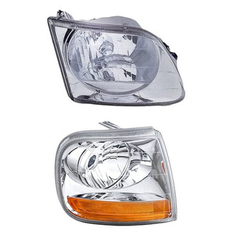 TruParts® - 2-Piece Kit (Passenger Side Headlight, Passenger Side Turn Signal/Corner Light) (Standard Line)