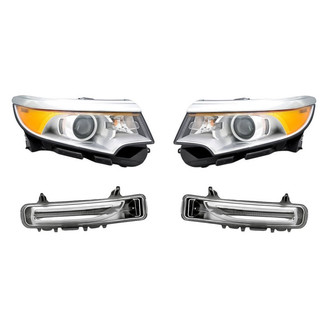 TruParts® - 4-Piece Kit (Driver and Passenger Side Headlights, Driver and Passenger Side Turn Signal/Parking Lights) (Standard Line)