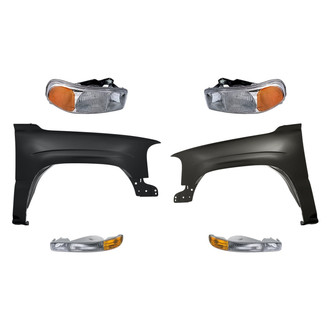 TruParts® - 6-Piece Kit (Driver and Passenger Side Headlights, Driver and Passenger Side Fenders, Driver and Passenger Side Turn Signal/Parking Lights) (Standard Line)