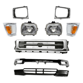 TruParts® - 9-Piece Kit (Driver and Passenger Side Headlights, Front Bumper Face Bar, Front Bumper Valance, Grille, Driver and Passenger Side Headlight Bezels, Driver and Passenger Side Turn Signal/Corner Lights) (Standard Line)