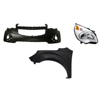 TruParts® - 3-Piece Kit (Passenger Side Headlight, Front Upper Bumper Cover, Front Driver Side Fender) (Standard Line)