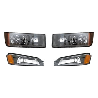 TruParts® - 4-Piece Kit (Driver and Passenger Side Headlights, Driver and Passenger Side Turn Signal/Parking Lights) (Standard Line)