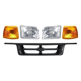 TruParts® - 5-Piece Kit (Driver and Passenger Side Headlights, Grille, Driver and Passenger Side Turn Signal/Corner Lights) (Standard Line)