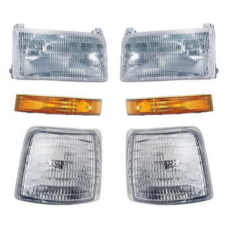 TruParts® - 6-Piece Kit (Driver and Passenger Side Headlights, Driver and Passenger Side Turn Signal/Corner Lights, Driver and Passenger Side Turn Signal/Parking Lights) (Standard Line)