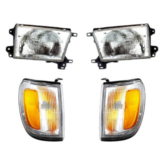 TruParts® - 4-Piece Kit (Driver and Passenger Side Headlights, Driver and Passenger Side Turn Signal/Corner Lights) (Standard Line)