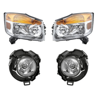TruParts® - 4-Piece Kit (Driver and Passenger Side Headlights, Driver and Passenger Side Fog Lights) (Standard Line)