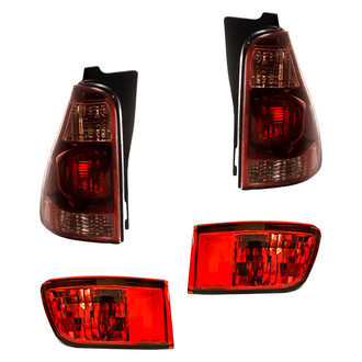TruParts® - Driver and Passenger Side Replacement 4-Piece Kit (Driver and Passenger Side Tail Lights, Rear Driver and Passenger Side Bumper Reflectors) (Standard Line)
