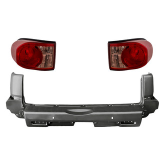 TruParts® - Driver and Passenger Side Replacement 3-Piece Kit (Driver and Passenger Side Tail Lights, Rear Bumper Cover) (Standard Line)