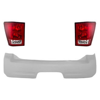 TruParts® - Driver and Passenger Side Replacement 3-Piece Kit (Driver and Passenger Side Tail Lights, Rear Bumper Cover) (Standard Line)