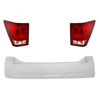 TruParts® - Driver and Passenger Side Replacement 3-Piece Kit (Driver and Passenger Side Tail Lights, Rear Bumper Cover) (Standard Line)