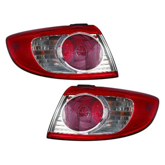 TruParts® - Driver and Passenger Side Outer Replacement Tail Lights (CAPA Certified)