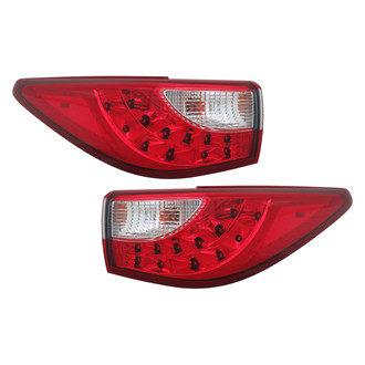 TruParts® - Driver and Passenger Side Outer Replacement Tail Lights (CAPA Certified)