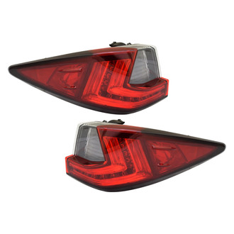 TruParts® - Driver and Passenger Side Outer Replacement Tail Lights (CAPA Certified)