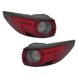 TruParts® - Driver and Passenger Side Outer Replacement Tail Lights (CAPA Certified)