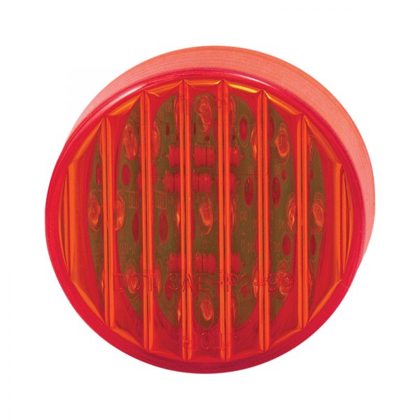 TRUX® - Ribbed 2.5" Round Red LED Side Marker Light