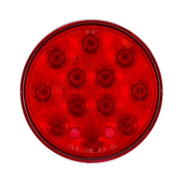 TRUX® - 4" Chrome/Red Round LED Tail Light