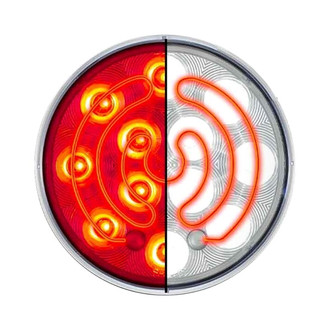 TRUX® - 4" Round Chrome LED Tail Light