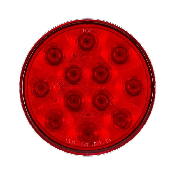 TRUX® - 4" Chrome/Red Round LED Tail Light