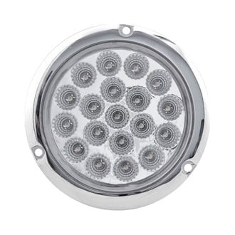 TRUX® - 4" Round Chrome LED Tail Light