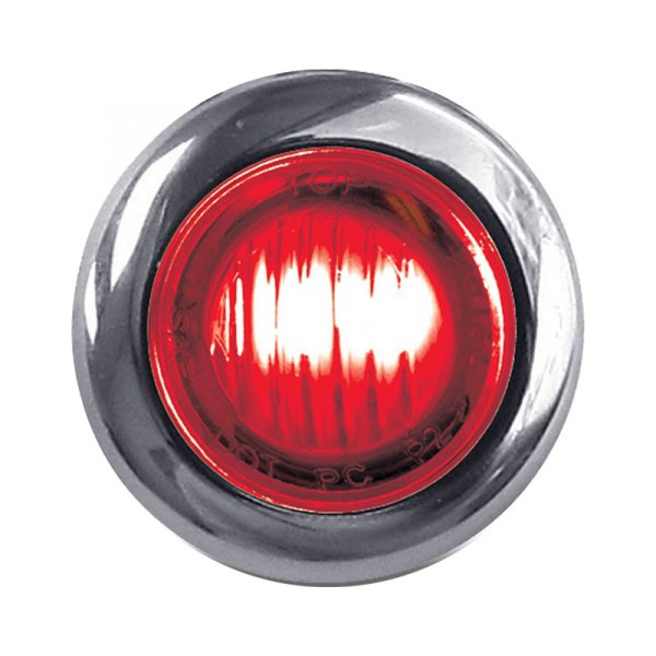 TRUX® - Mini Button 3/4" Round Red LED Side Marker Light
