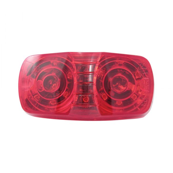 TRUX® - Double Bullseye 4"x2" Rectangular Red LED Side Marker Light