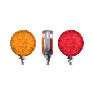 TRUX® - Double Face 4.75" Round Amber/Red LED Turn Signal Light