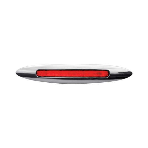 TRUX® - Slim Flatline 4.5"x1" Oval Red LED Side Marker Light