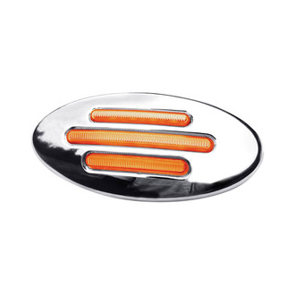 TRUX® - Flatline 4.5"x2" Oval Amber LED Side Marker Light