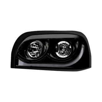 TRUX® - Driver Side Black Switchback LED DRL Euro Headlight