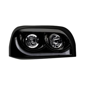 TRUX® - Passenger Side Black Switchback LED DRL Euro Headlight