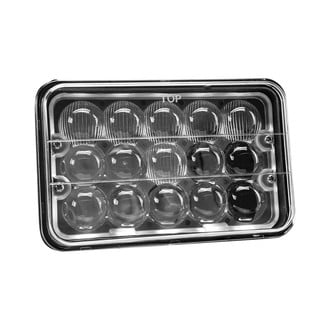 TRUX® - 4x6" Rectangular Chrome Off Road LED Headlight