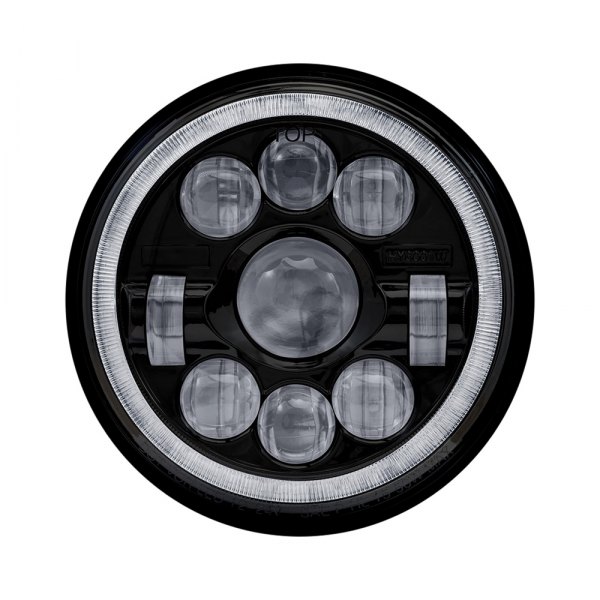 TRUX® - 7" Round Chrome Halo Projector LED Headlight