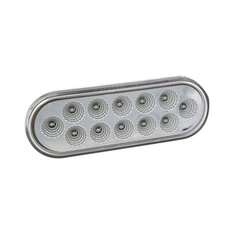 TRUX® - 6.5x2.25" Oval Chrome LED Tail Light