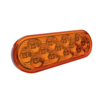 TRUX® - 6.5"x2" Oval Amber LED Side Marker Light