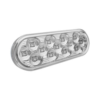 TRUX® - 6.5"x2" Oval Chrome LED Backup Light