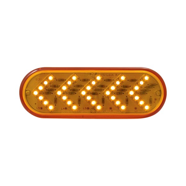 TRUX® - Sequential Arrow Style 6.5"x2" Oval Amber LED Turn Signal Light