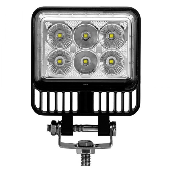 TRUX® - Radiant Series Double Face 4.3" 20W Square Combo Beam LED Light, with 270° Side Light Output, Front View