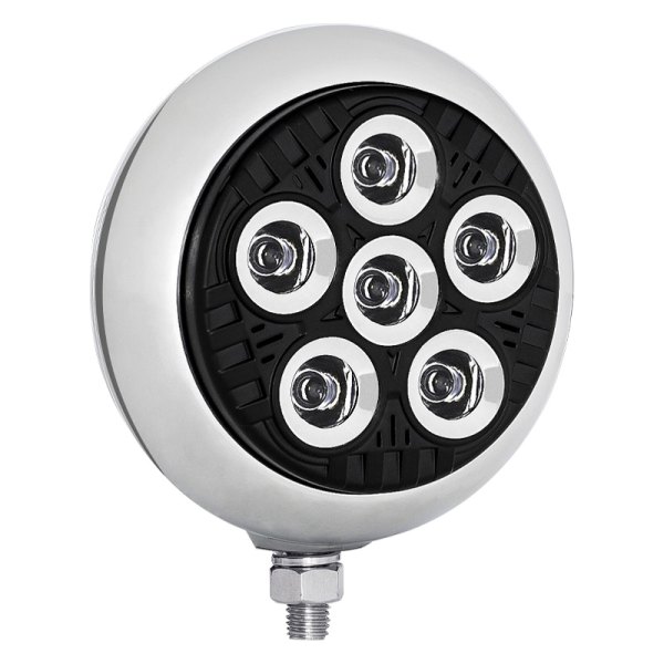 TRUX® - 5" 5" Round Black/Chrome Housing LED Light