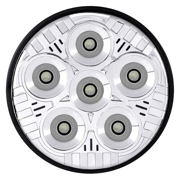 TRUX® - Par 36 Round Chrome Housing LED Light, Front View