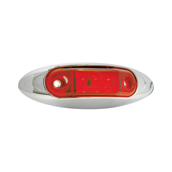 TRUX® - Infinity Small 4"x1" Oval Red LED Side Marker Light