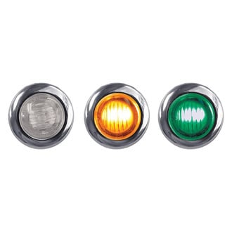 TRUX® - Dual Revolution Mini 1" Round Chrome LED Side Marker Light