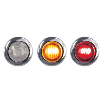TRUX® - Dual Revolution Mini 1" Round Chrome LED Side Marker Light