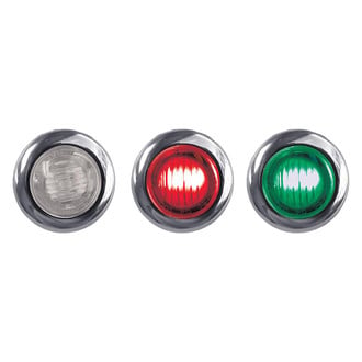 TRUX® - Dual Revolution Mini 1" Round Chrome LED Side Marker Light