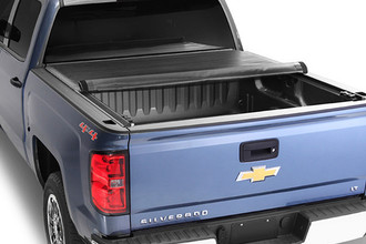 Deuce Hinged Roll-Up Tonneau Cover, Mid Open