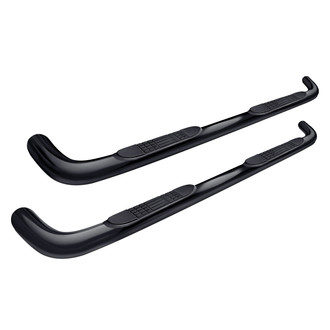 Tuff-Bar® - 3" Cab Length Black Round Bent Tube Step Bars