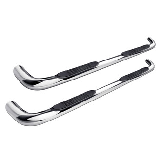 Tuff-Bar® - 3" Cab Length Polished Round Bent Tube Step Bars